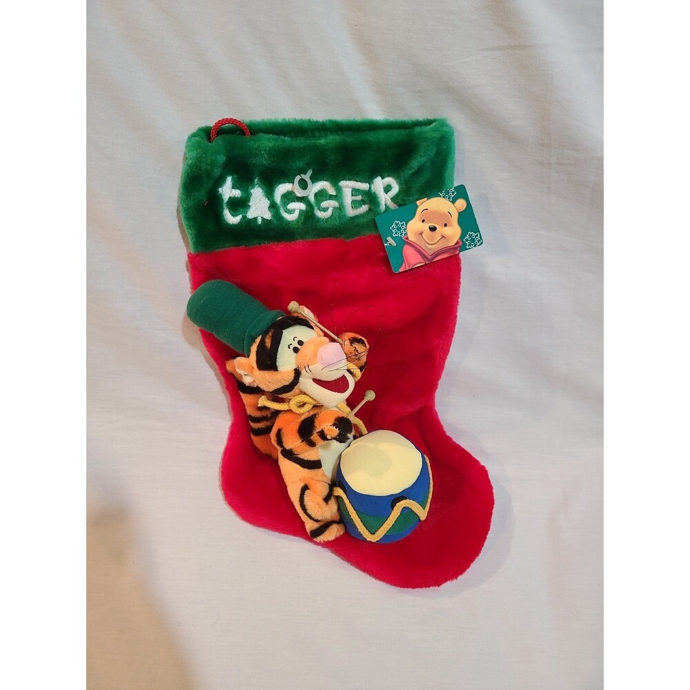 New! Disney Santa's Best Winnie The Pooh Tigger Christmas Stocking